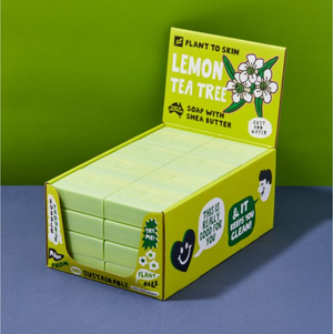 Plant to Skin Lemon Scented Tea Tree Soap 32x100g Carton