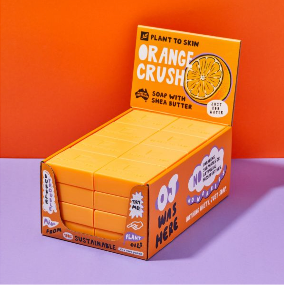 Plant to Skin Orange Crush Soap 32x100g Carton